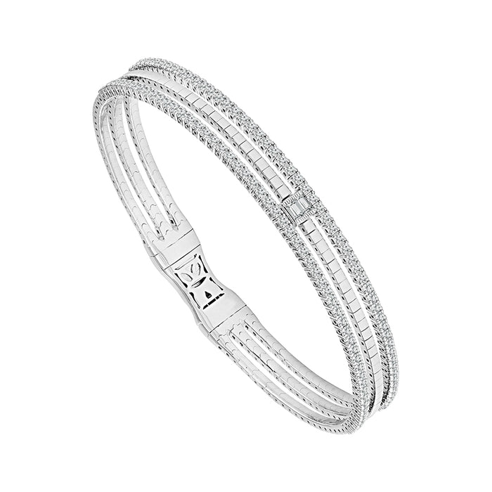 Diamond Bangle 1 ct tw 14k White Gold-FSBG5223K6W