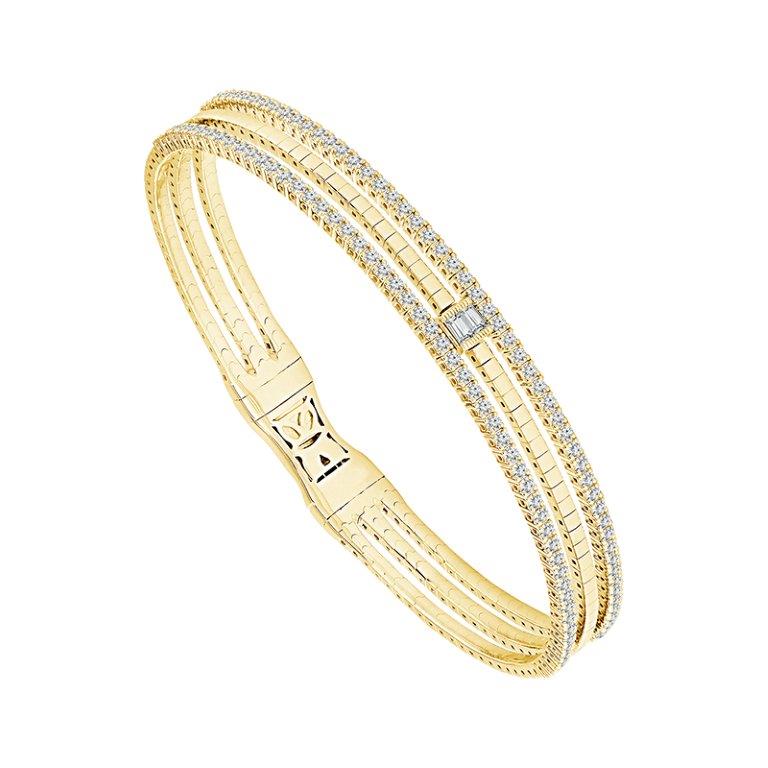 Diamond Bangle 1 ct tw 14k White Gold-FSBG5223K6W
