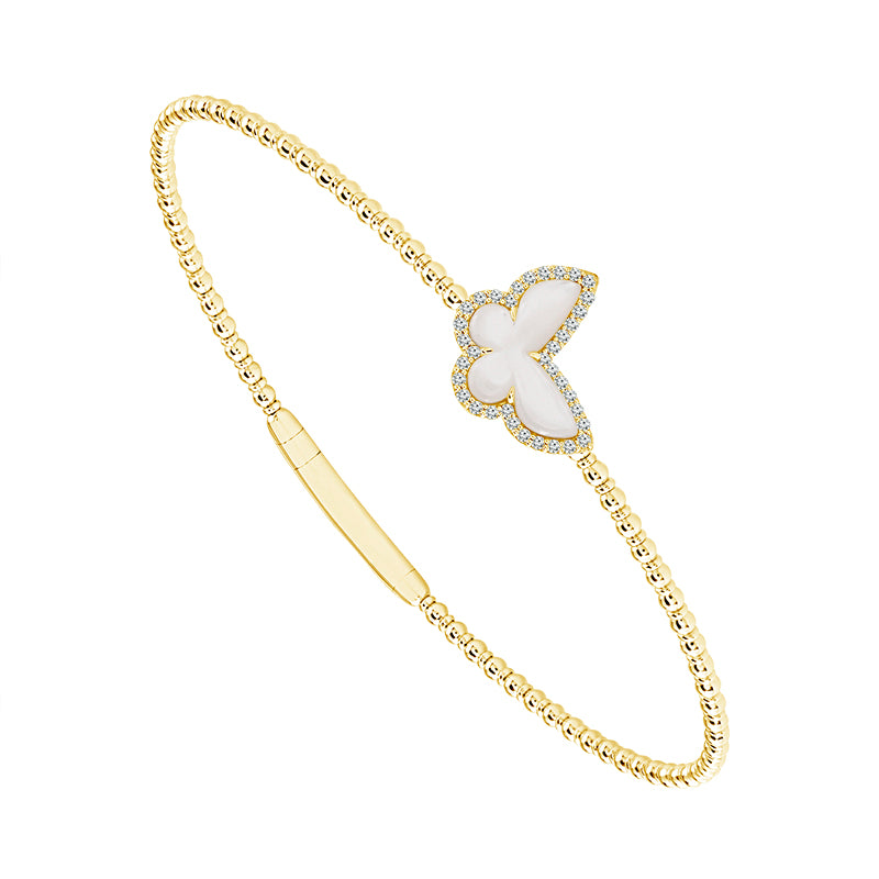 Diamond Bangle 0.17 ct tw 14k Yellow Gold-FSBG5227S8Y-6C