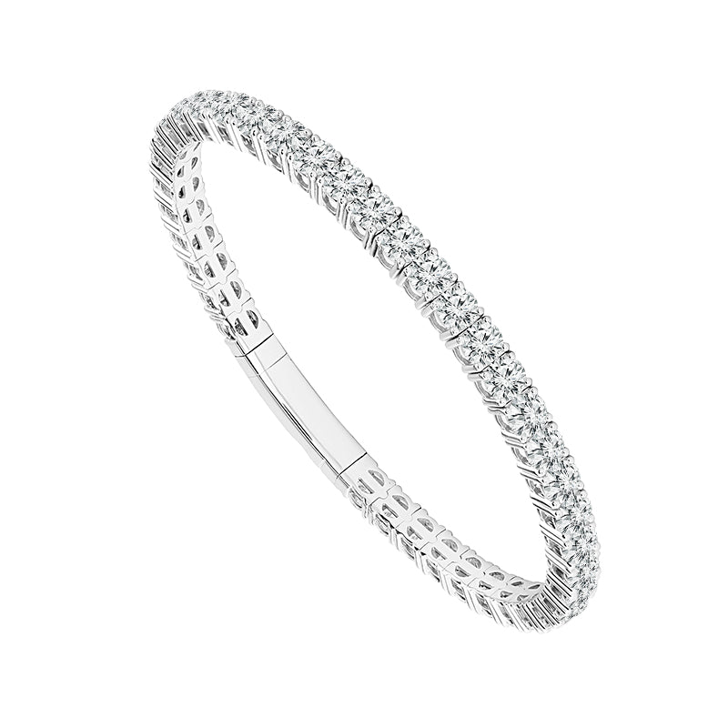 Diamond Bangle 11.75 ct tw 14k White Gold-FSBG5229K8W
