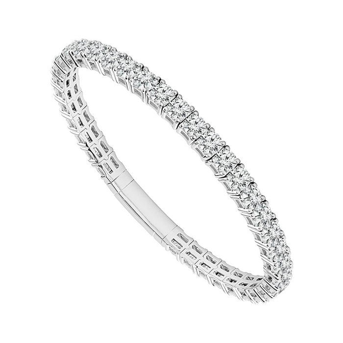 Diamond Bangle 15.50 ct tw 14k White Gold-FSBG5230K8W