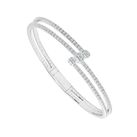 Diamond Bangle 1.10 ct tw 14k White Gold-FSBG5233K5W