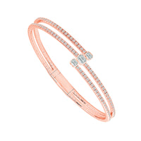 Diamond Bangle 1.10 ct tw 14k White Gold-FSBG5233K5W