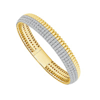 Diamond Bangle 8.00 ct tw 14k Yellow Gold-FSBG5238S8Y