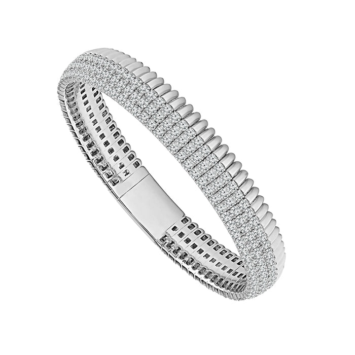 Diamond Bangle 8.00 ct tw 14k Yellow Gold-FSBG5238S8Y