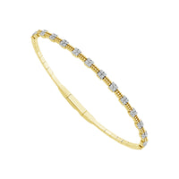 Diamond Bangle 0.40 ct tw 14k Yellow Gold-FSBG5247S8Y