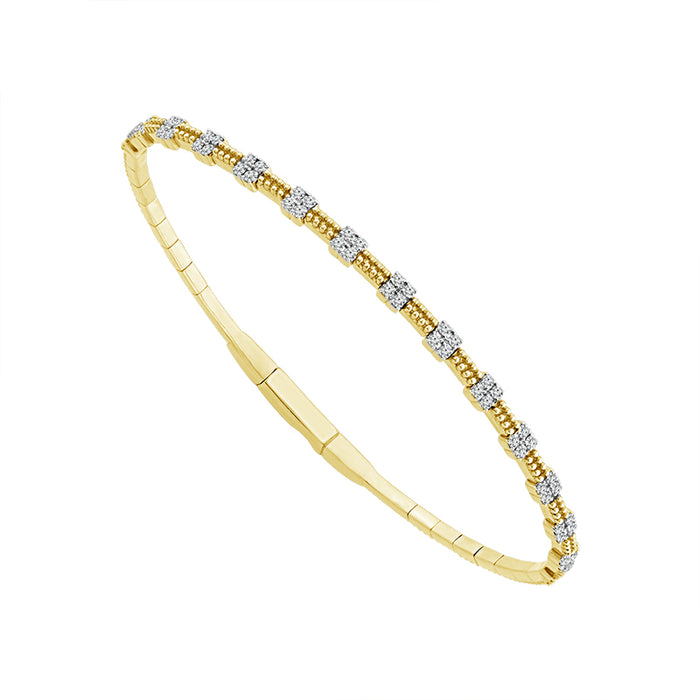 Diamond Bangle 0.40 ct tw 14k Yellow Gold-FSBG5247S8Y
