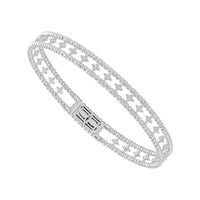 Diamond Bangle 0.60 ct tw 14k White Gold-FSBG5259S8W