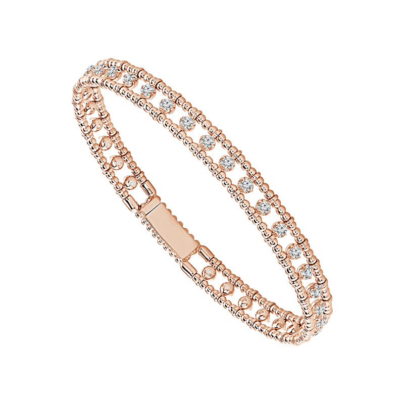 Diamond Bangle 0.90 ct tw 14k White Gold-FSBG5260S8W