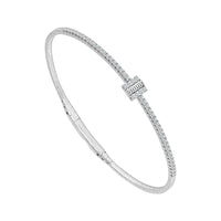 Diamond Bangle 0.50 ct tw 14k White Gold-FSBG5272S8W4