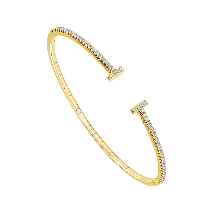 Diamond Bangle 0.50 ct tw 14k Yellow Gold-FSBG5273S8Y