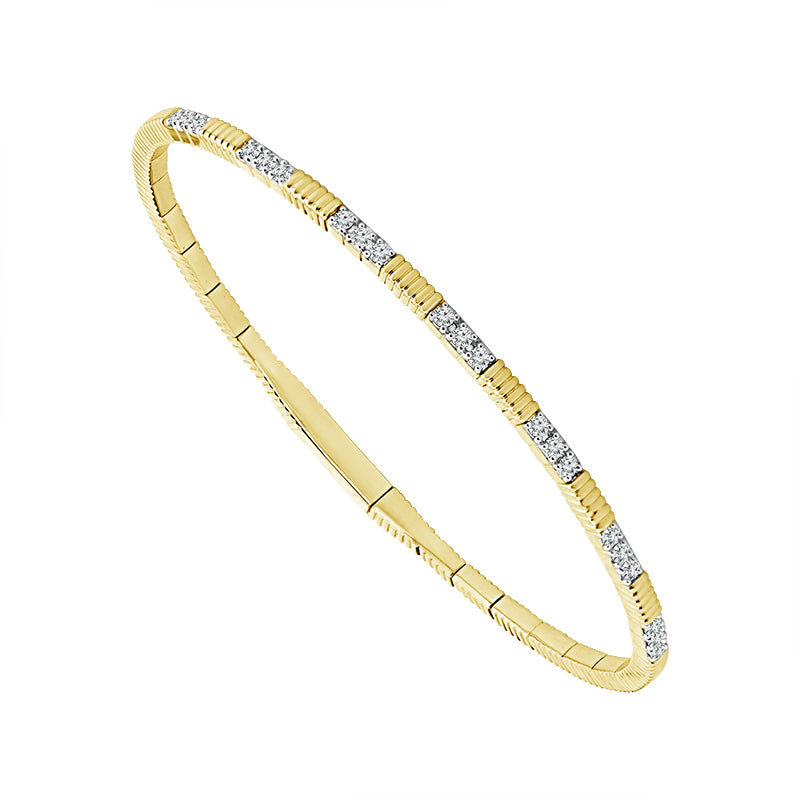 Diamond Bangle 0.40 ct tw 14k Yellow Gold-FSBG5275S8Y