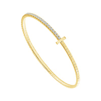 Diamond Bangle 1 ct tw 14k Yellow Gold-FSBG5278S8Y-6C