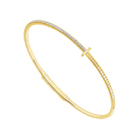 Diamond Bangle 0.25 ct tw 14k Yellow Gold-FSBG5282S8Y