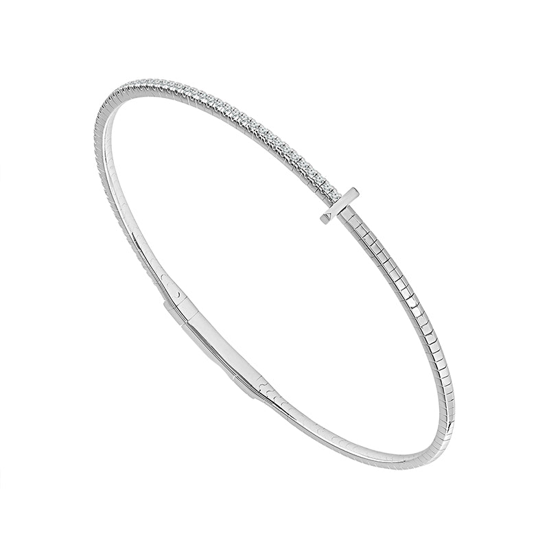 Diamond Bangle 0.25 ct tw 14k Yellow Gold-FSBG5282S8Y