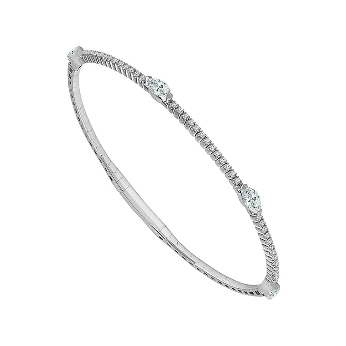 Diamond Bangle 1.40 ct tw 14k Yellow Gold-FSBG5284K6Y-6C