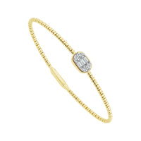 Diamond Bangle 0.33 ct tw 14k Yellow Gold-FSBG5287K6Y