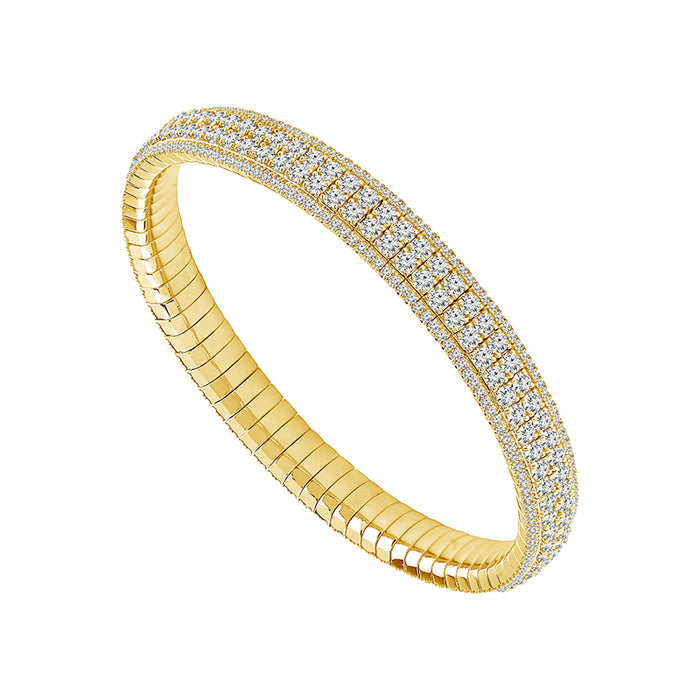 Diamond Bangle 8.25 ct tw 14k Yellow Gold-FSBG5290S8Y