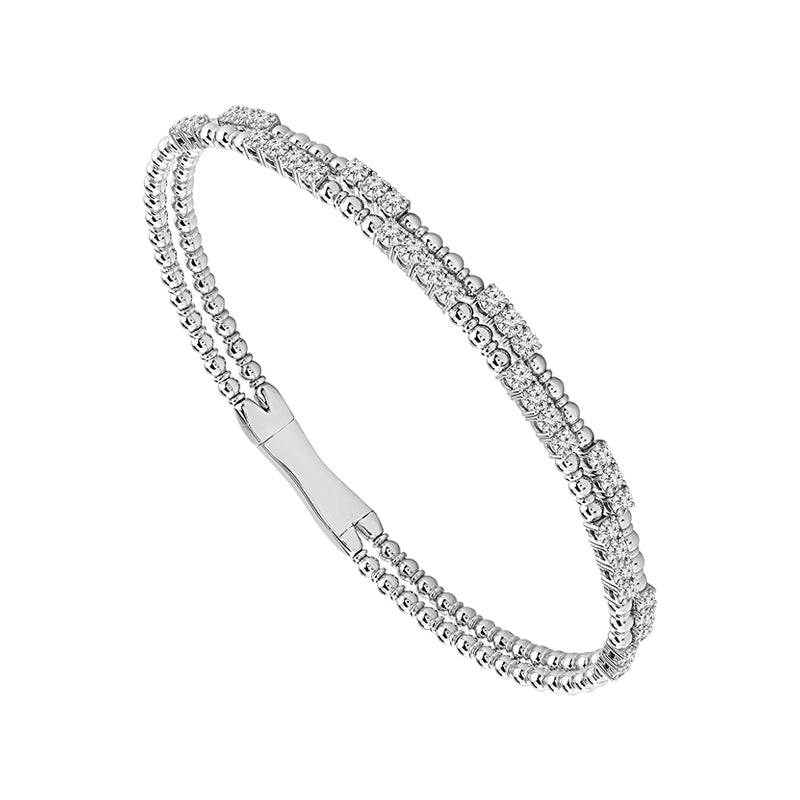 Diamond Bangle 1.33 ct tw 14k Yellow Gold-FSBG5292S8Y-6C