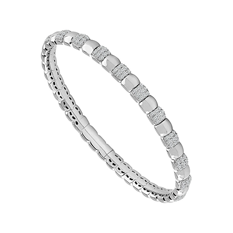 Diamond Bangle 1 ct tw 14k Yellow Gold-FSBG5295S8Y