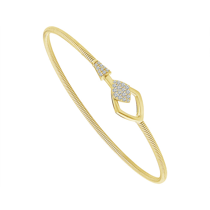 Diamond Bangle 0.20 ct tw 14k Yellow Gold-FSBG5299S8Y