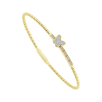 Diamond Bangle 0.17 ct tw 14k Yellow Gold-FSBG5303S8Y
