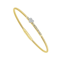Diamond Bangle 0.20 ct tw 14k Yellow Gold-FSBG5304S8Y