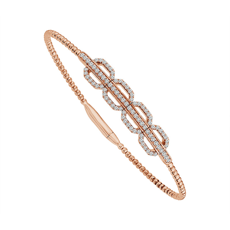 Diamond Bangle 0.63 ct tw 14k Yellow Gold-FSBG5308S8Y