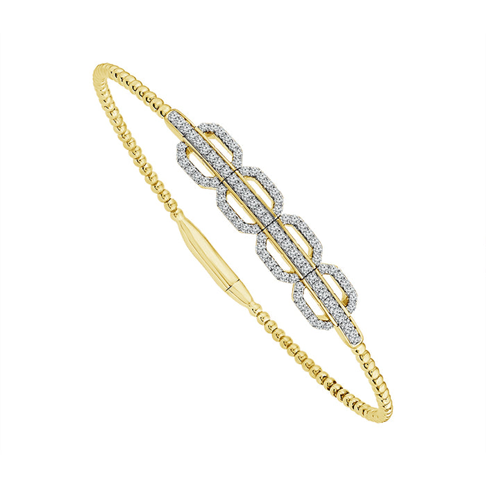 Diamond Bangle 0.63 ct tw 14k Yellow Gold-FSBG5308S8Y