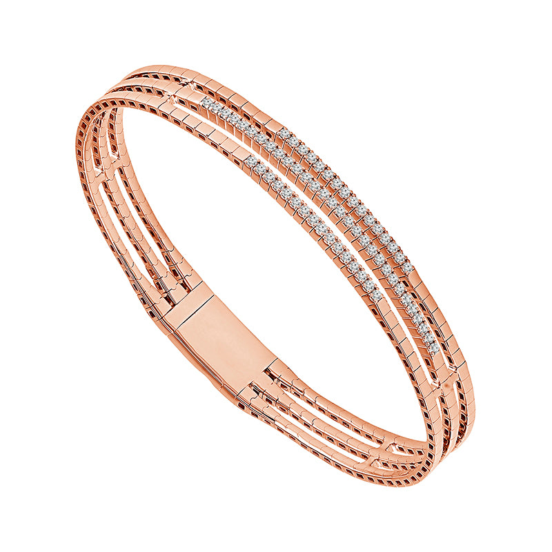 Diamond Bangle 0.50 ct tw 14k Yellow Gold-FSBG5310S8Y