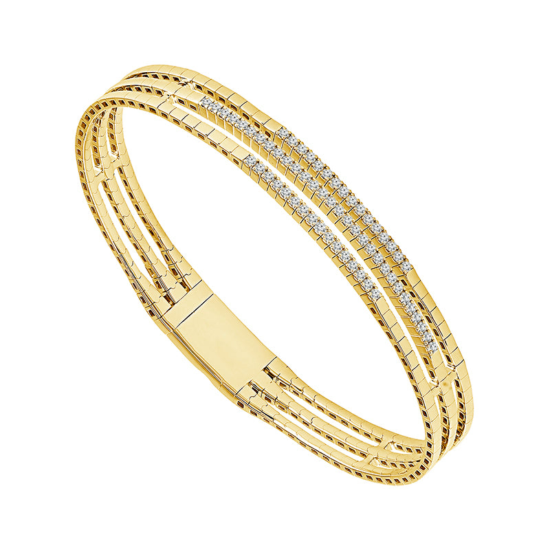 Diamond Bangle 0.50 ct tw 14k Yellow Gold-FSBG5310S8Y