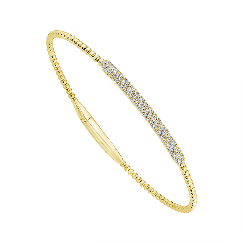 Diamond Bangle 0.50 ct tw 14k Yellow Gold-FSBG5312S8Y