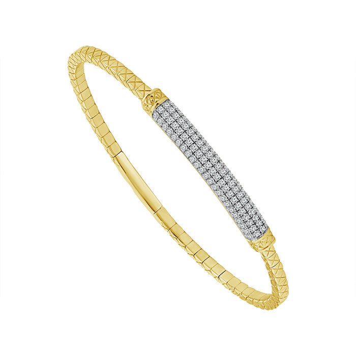 Diamond Bangle 1 ct tw 14k Yellow Gold-FSBG5316S8Y