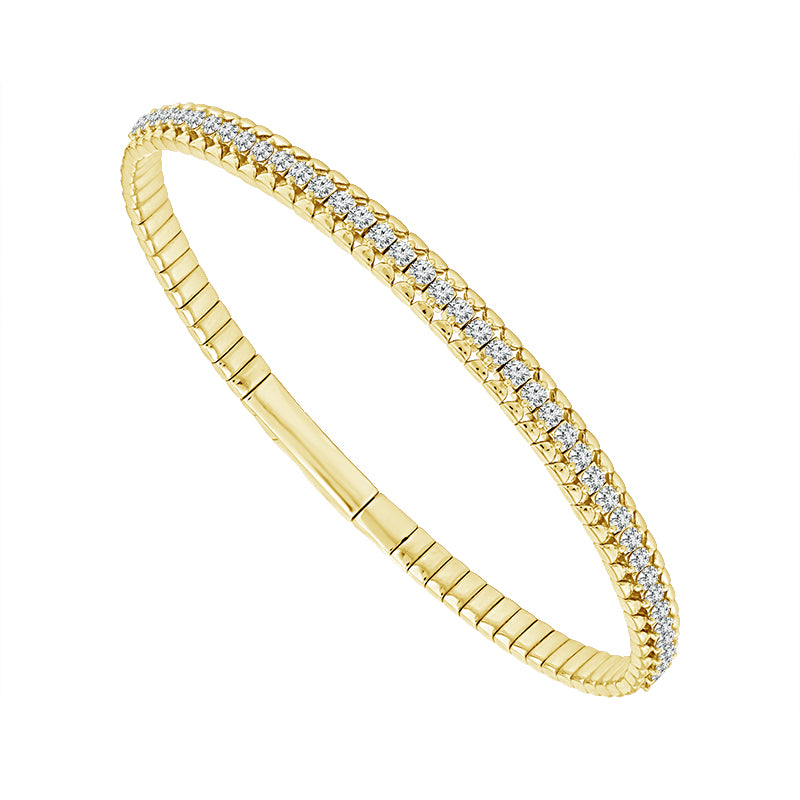 Diamond Bangle 1.33 ct tw 14k Yellow Gold-FSBG5322S8Y4