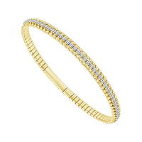 Diamond Bangle 1.33 ct tw 14k Yellow Gold-FSBG5322S8Y4
