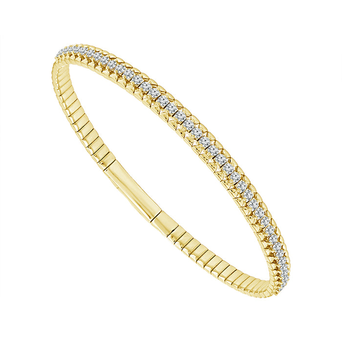 Diamond Bangle 1.33 ct tw 14k Yellow Gold-FSBG5322S8Y4
