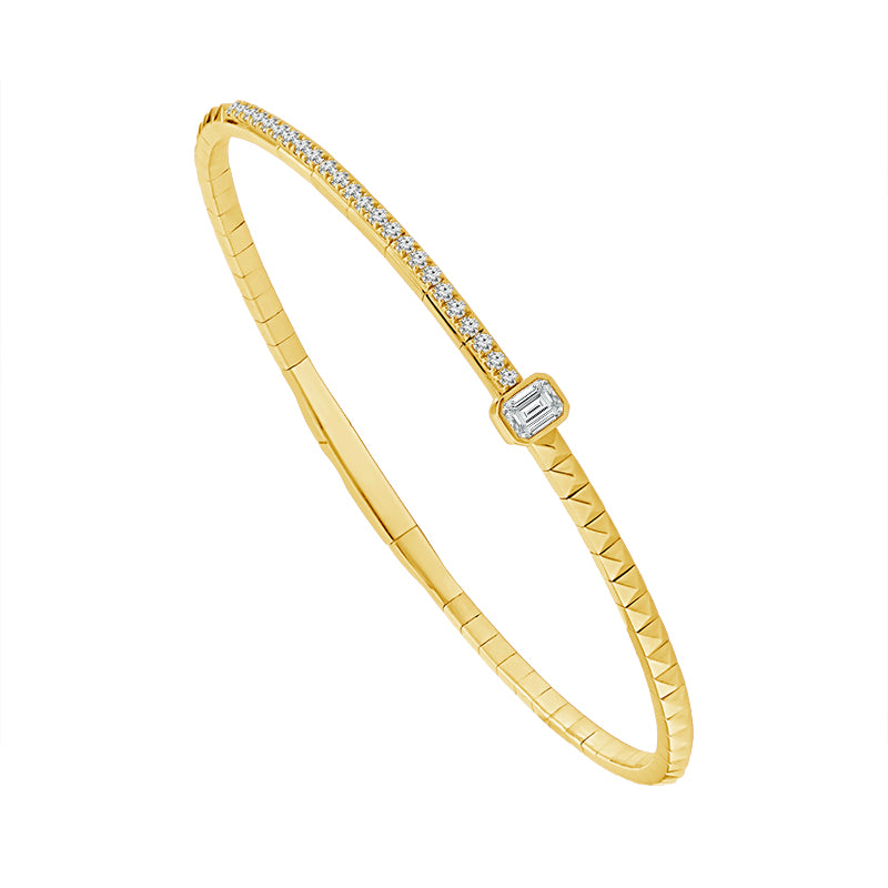 Diamond Bangle 0.60 ct tw 14k Yellow Gold-FSBG5325K5Y