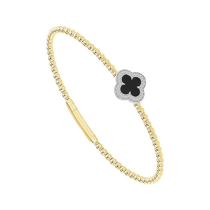 Diamond Bangle 0.10 ct tw 14k Yellow Gold-FSBG5332S8Y-6C