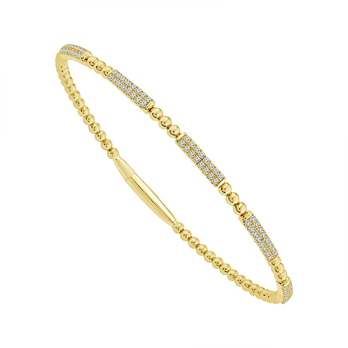 Diamond Bangle 0.50 ct tw 14k Yellow Gold-FSBG5351S8Y