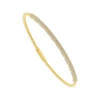 Diamond Bangle 0.75 ct tw 14k Yellow Gold-FSBG5353S8Y