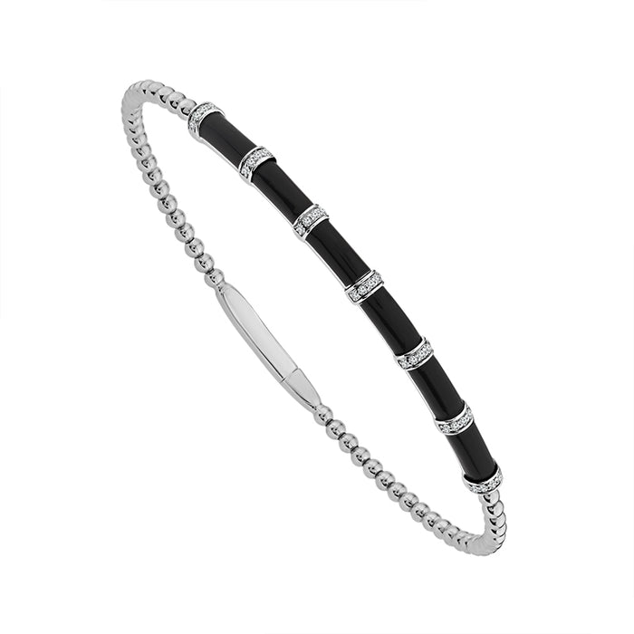 Diamond Bangle 0.13 ct tw 14k Yellow Gold-FSBG5363BCS8Y