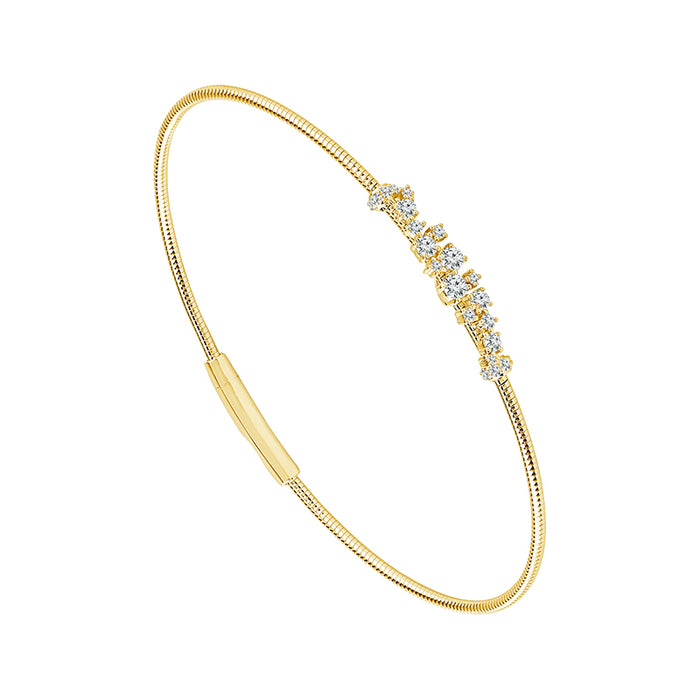 Diamond Bangle 0.33 ct tw 14k Yellow Gold-FSBG5370S8Y