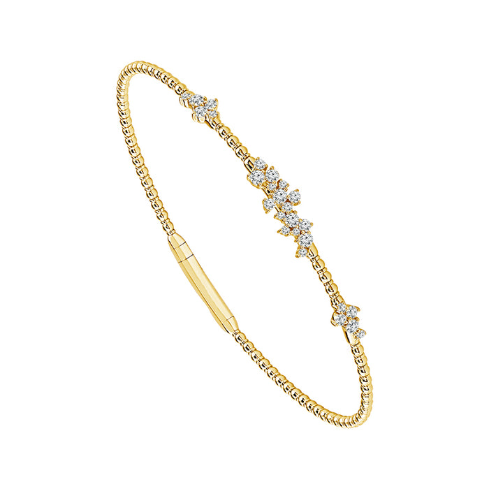 Diamond Bangle 0.40 ct tw 14k Yellow Gold-FSBG5371S8Y