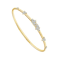 Diamond Bangle 1 ct tw 14k Yellow Gold-FSBG5372S8Y