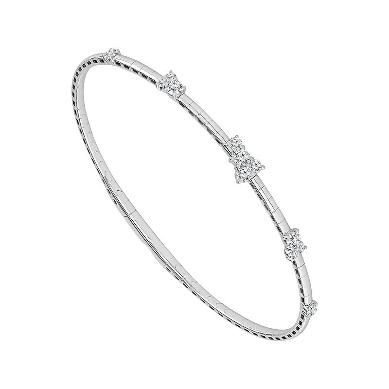 Diamond Bangle 0.60 ct tw 14k Yellow Gold-FSBG5373S8Y