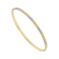 Diamond Bangle 0.33 ct tw 14k Yellow Gold-FSBG5377S8Y-6C