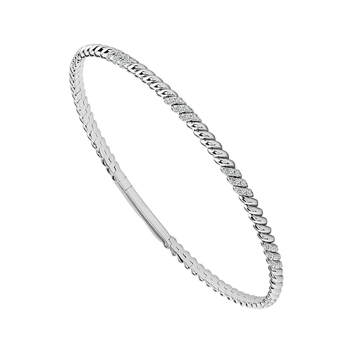 Diamond Bangle 0.33 ct tw 14k Yellow Gold-FSBG5377S8Y-6C