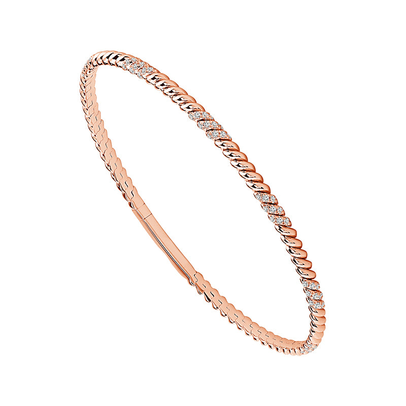 Diamond Bangle 0.33 ct tw 14k Yellow Gold-FSBG5377S8Y-6C