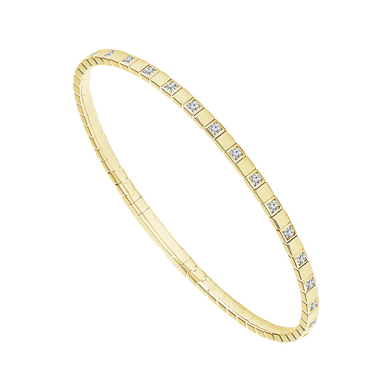 Diamond Bangle 0.90 ct tw 14k Yellow Gold-FSBG5387S8Y-6C