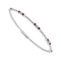 Diamond Bangle 0.16 ct tw 14k White Gold-FSBG5395RU3S8W